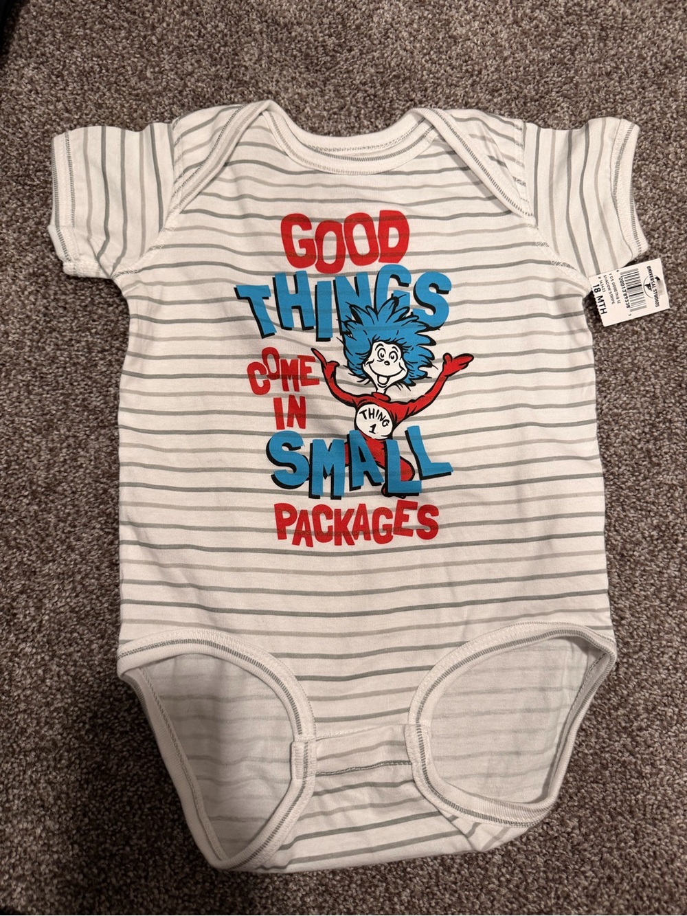 Dr Seuss Thing One Baby Onesie